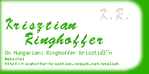 krisztian ringhoffer business card